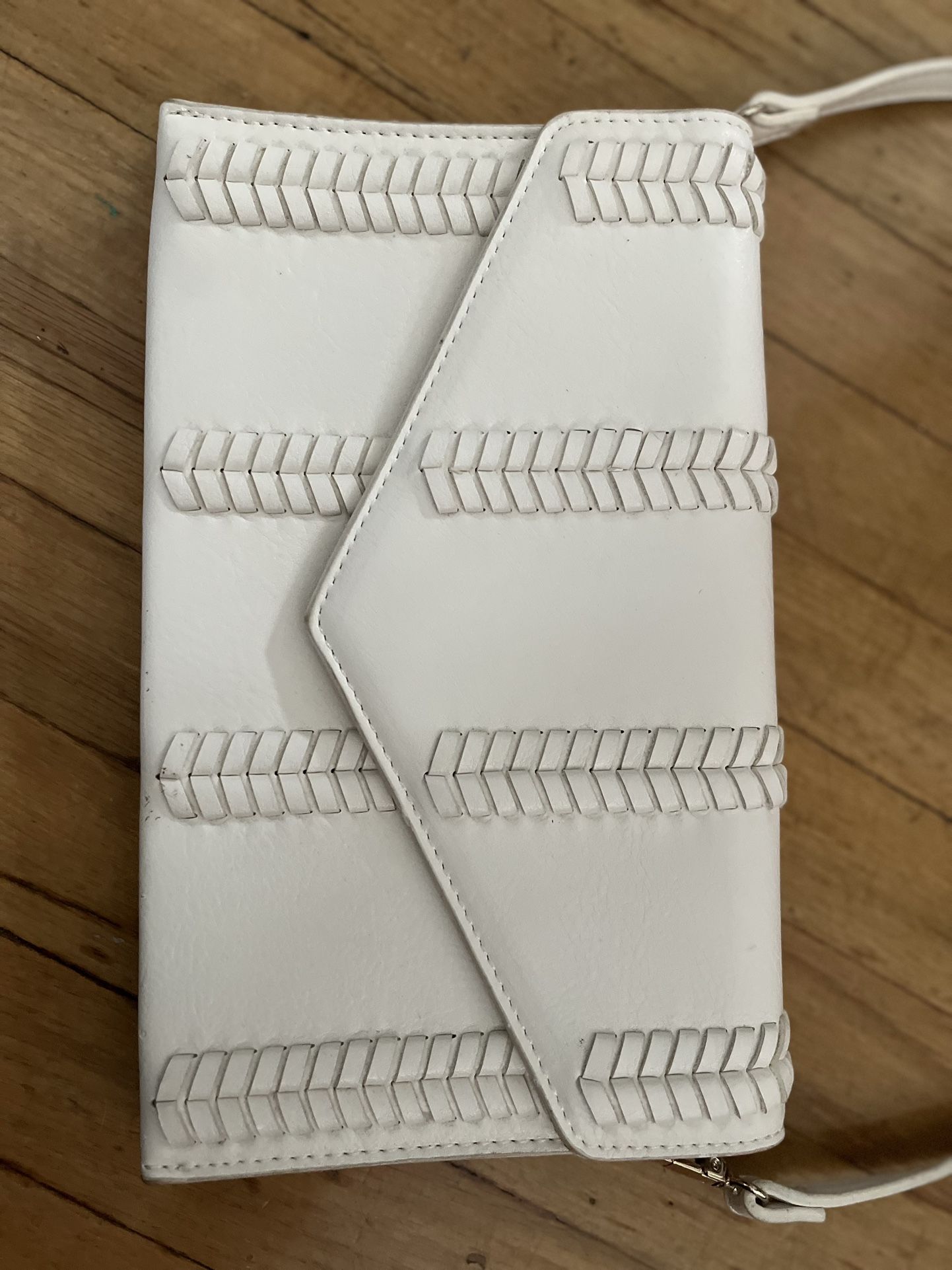 Vintage White Beige Purse Cowboy Western Style