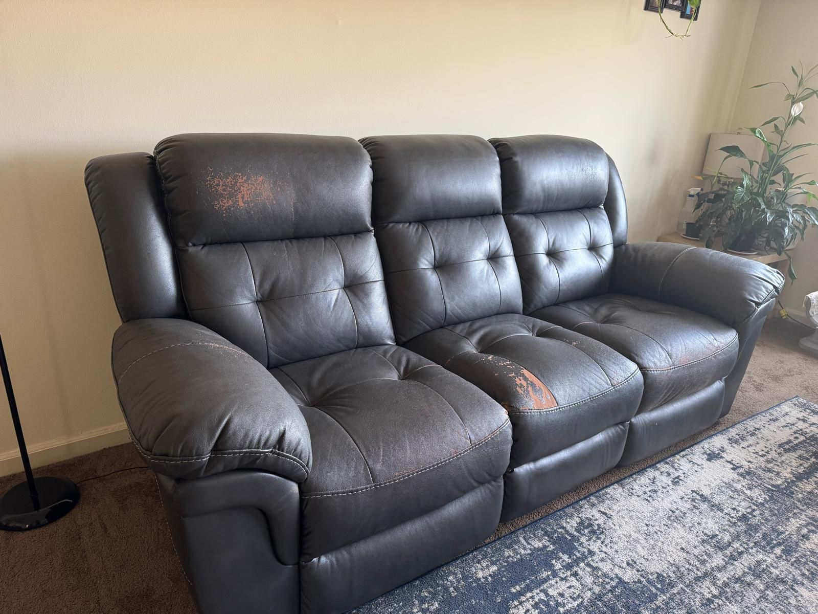 Move Out Sale-Power Reclining Sofa With Love Seat