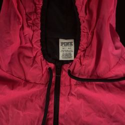 Victoria Secret Pink And Black Windbreaker ML $25