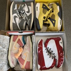 Nike Dunk and Jordan 1, 4, & 9  Retro Shoe Bundle