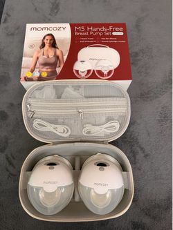 Momcozy M5 hands-free wearable double electric breast pump set
