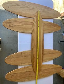 Vintage Solid Wood Longboard Deck