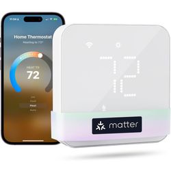 meross Smart Thermostat for Home, WiFi Thermostat Works with Matter, Alexa, Apple Home, Google Assistant, App & Voice Control, 7x24h Scheduling, Energ