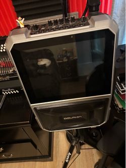 Dolphin Portable Bluetooth Speaker with Touch Screen + Stand – Like New