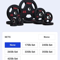 Rep Rubber Weight Plates