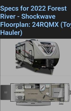 Forest river Shockwave Toyhauler