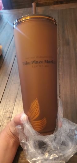 Starbucks Pike Place Amber / Brown Soft Touch Siren Tumbler