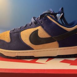 (NEW) Nike Dunk Low Blue Suede