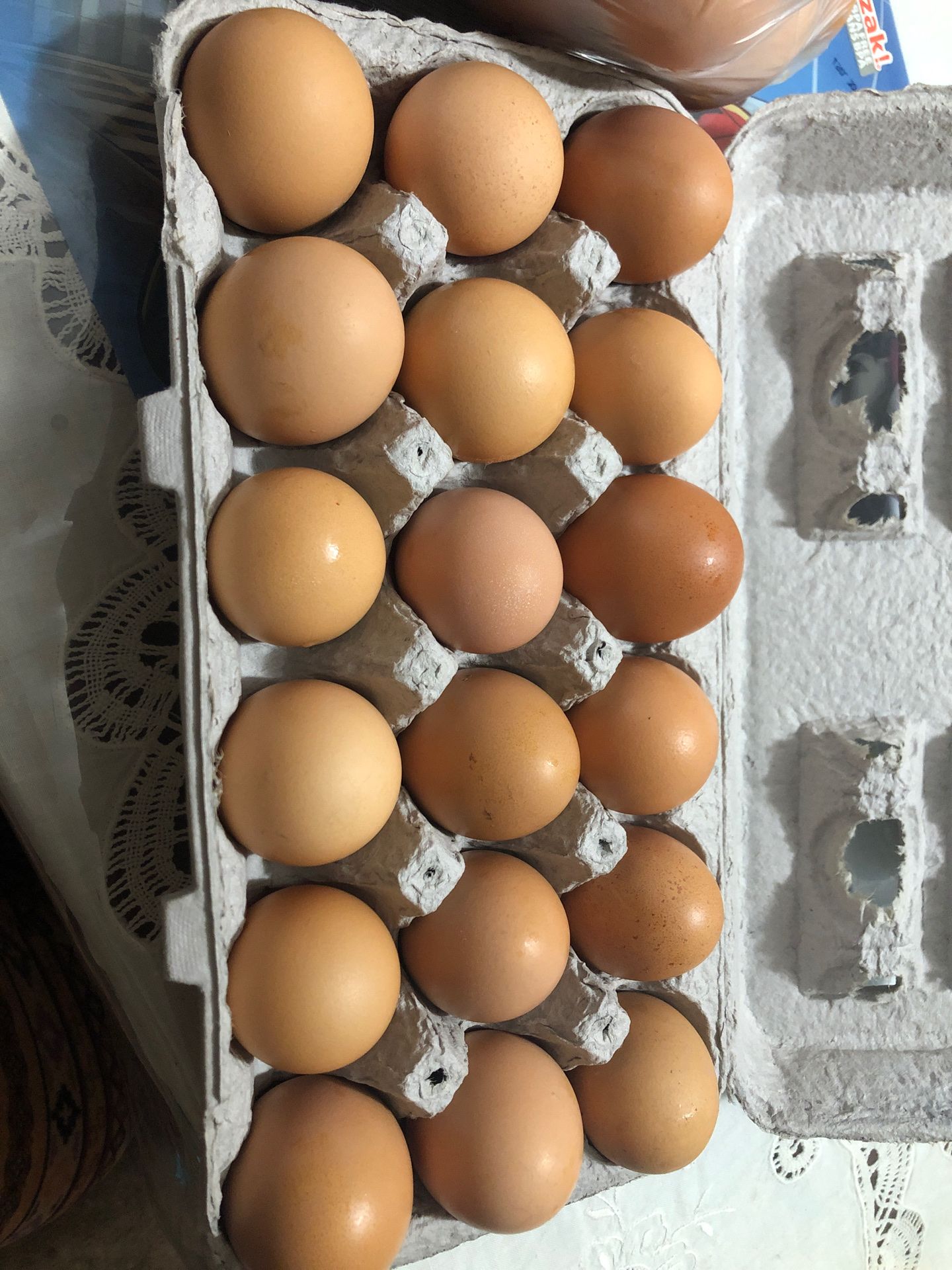 Organic eggs