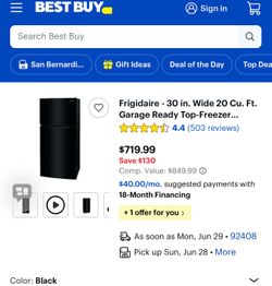 Frigidaire refrigerator