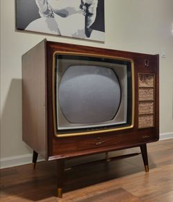 Vintage Mid-Century Console Color Television