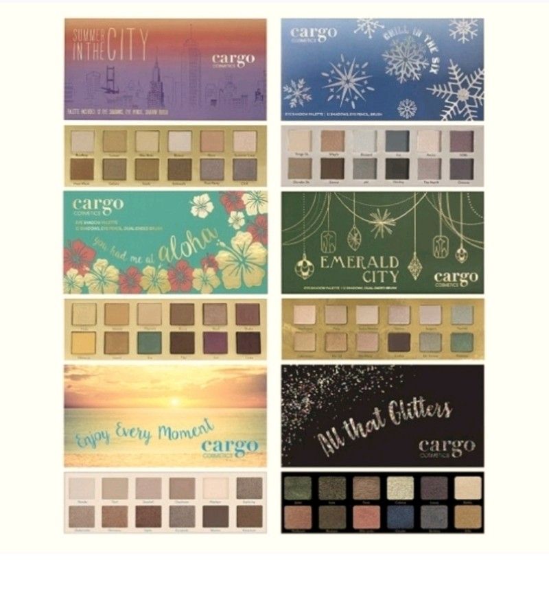 CARGO COSMETICS - 6 PALETTE EYE SHADOW COLLECTION