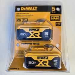Dewalt 20v Batteries 5.0 XR Brand New