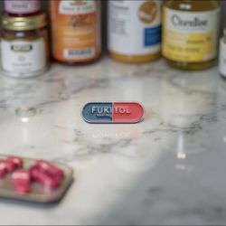 FUKITOL 1000mg pin badge button brooch - a bold statement piece