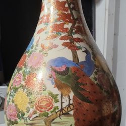 Vase Japanese Bird And Flower