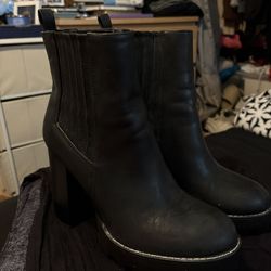 Black Booties With A Heal