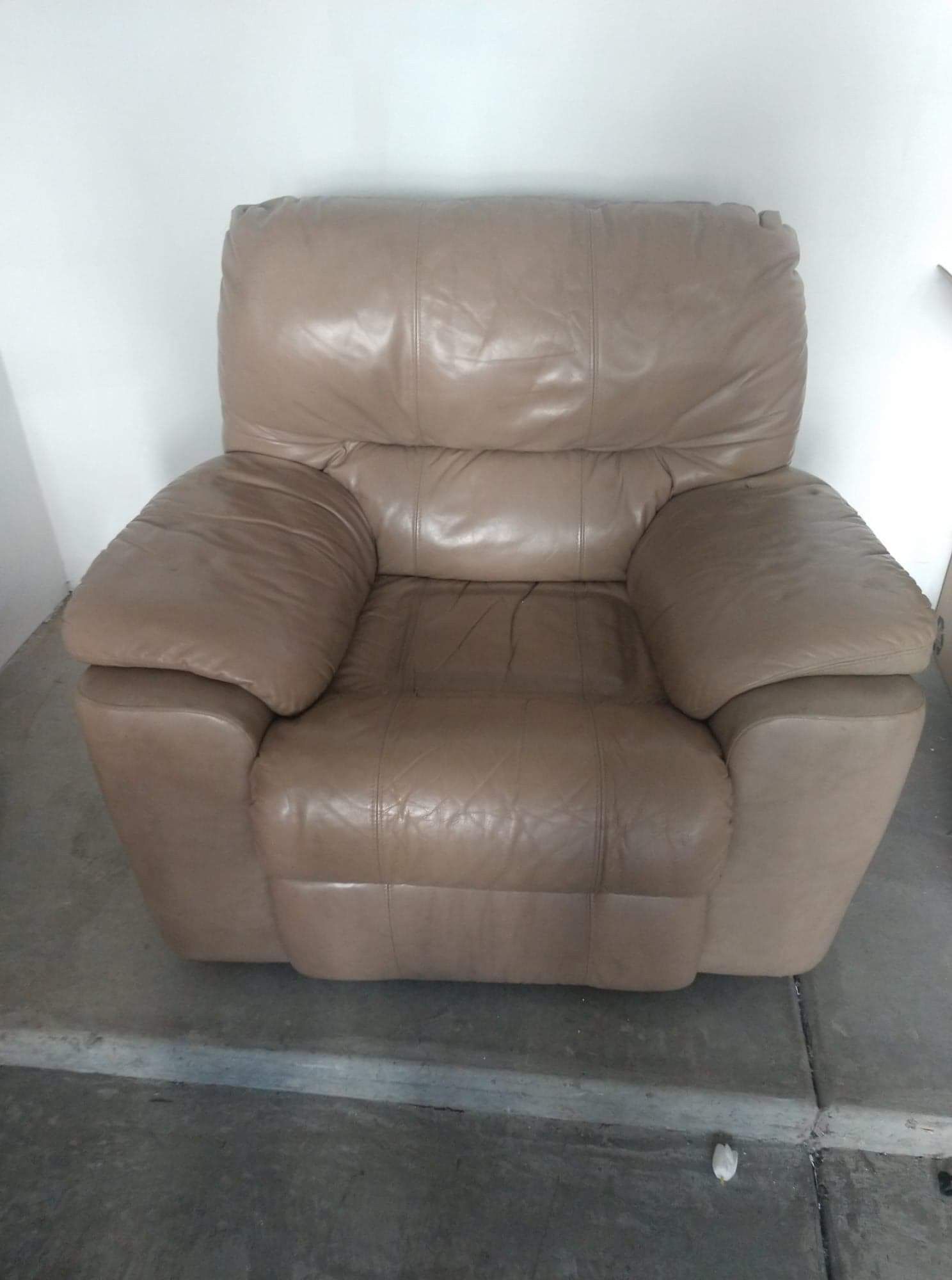 Plush Leather Recliner