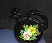 Black tea pot decor