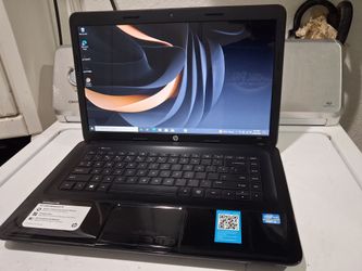 Hp laptop computer windows 10. Intel core i3 cpu processor.  Good condition.  8 gb ram.  wifi.  Webcam.  dvd reader.  15'6 inches screen.  64 bit oper
