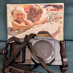 Canon T-70 35mm SLR Camera (Parts Only)