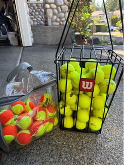 Tennis balls and Stand