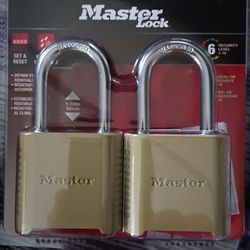2 Masterlocks  New 25.00