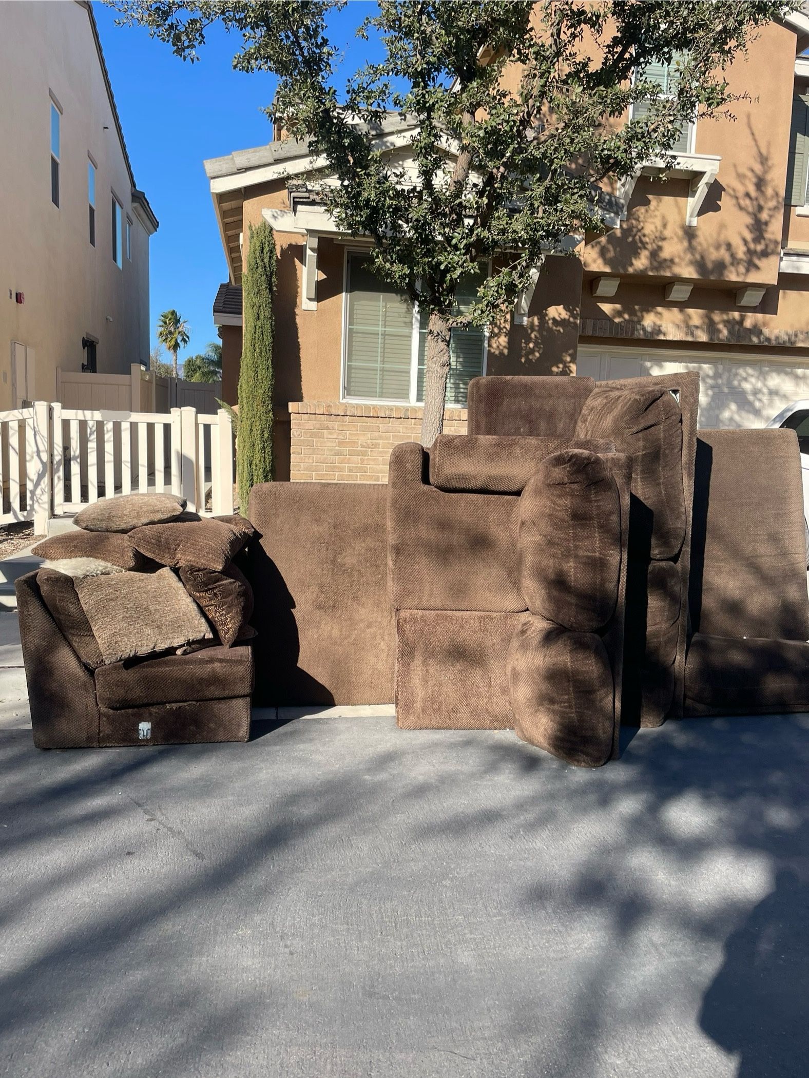Sectional Brown Couch