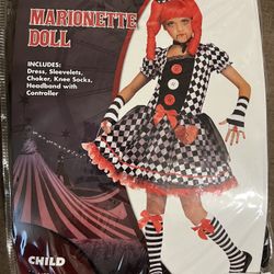Marionette Doll Costume Youth Girl