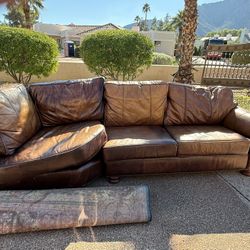 Free Used Leather sectional