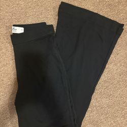 Hollister black flare leggings 