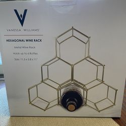 New!  Vanessa Williams Hexagonal Wine Rack