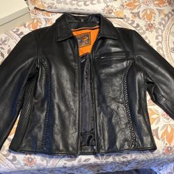 Women Leather Motorcycle Jacket