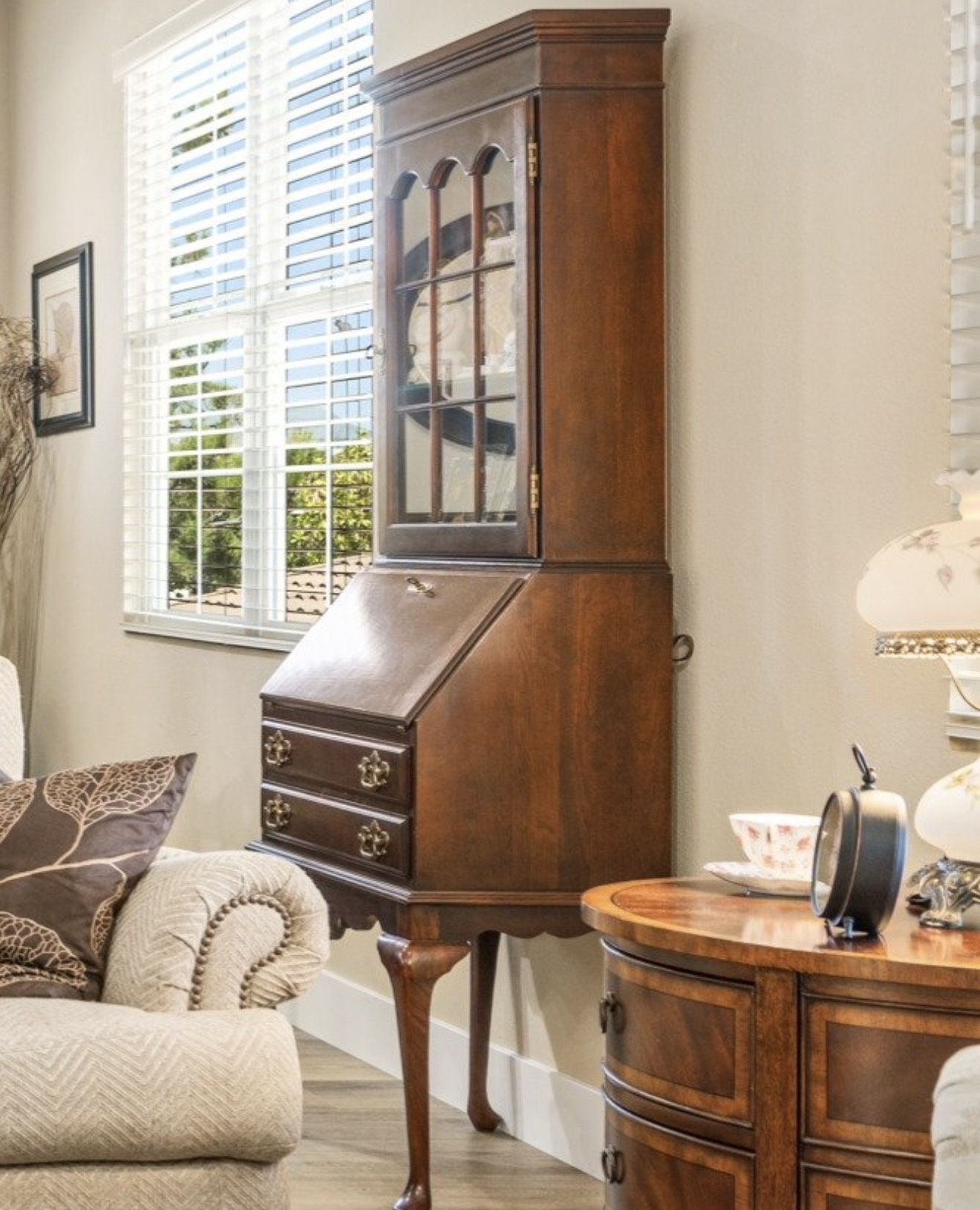 Antique secretary desk with a hutch (orig $1575)