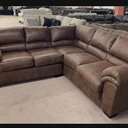 Bladen Brown Small (2piece) Comfy Sectional Couch✅ Brand New✅ Fastest Delivery✅ Living Room✅