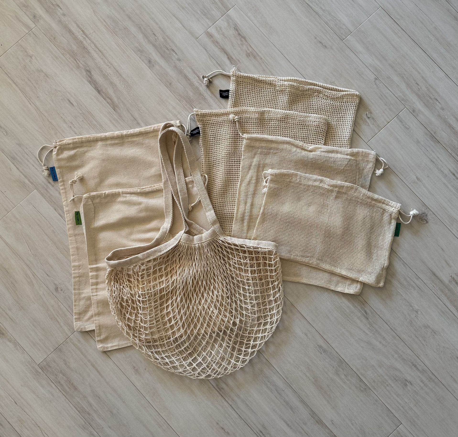 Reusable Produce Bags + Carrying Tote