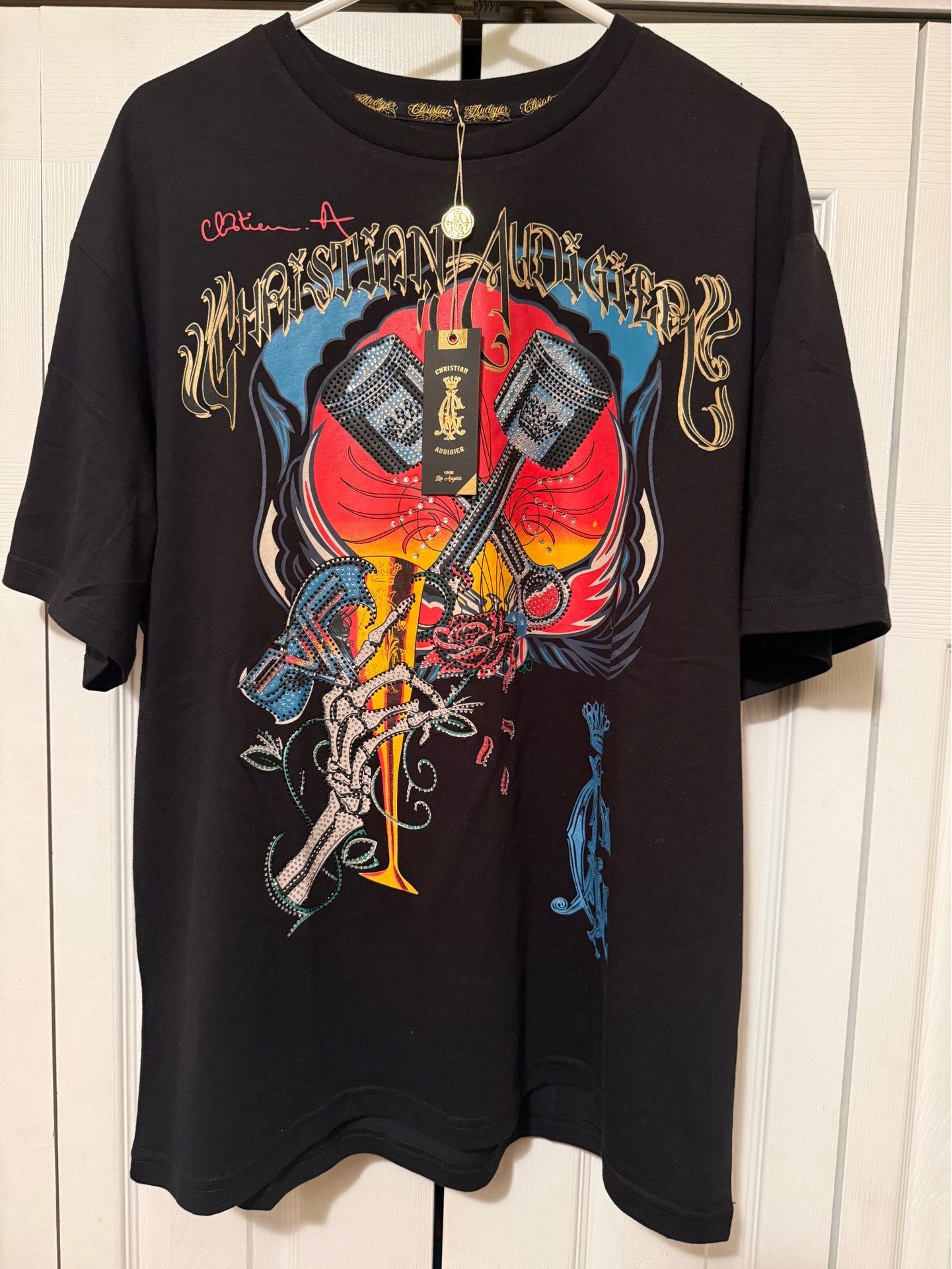 Christian Audigier Rhinestone Tshirts
