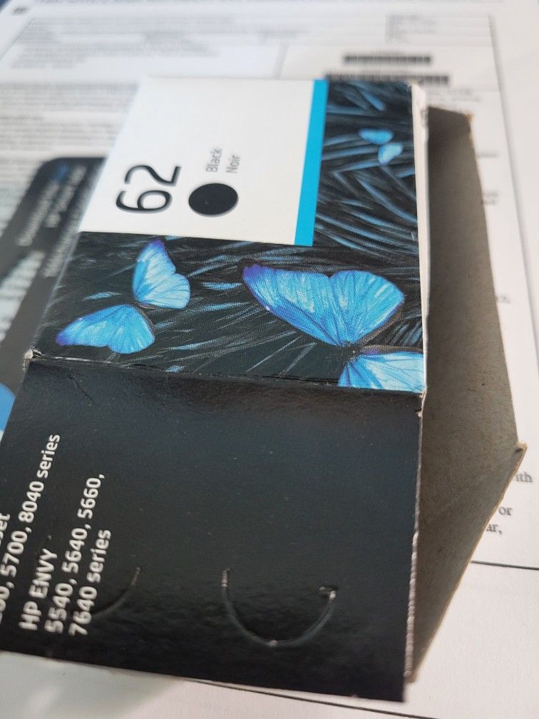 HP 62 Black In New Open