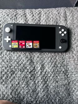 Nintendo Switch Lite Gray with 4 Games