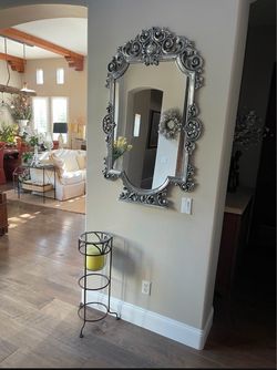 Rare, Hard-To-Find Retired/Discontinued Vintage PartyLite 3-Wick Floor Candle Holder With Wrought Iron Stand and Glass Hurricane Insert
