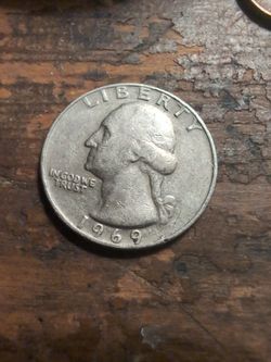1969 No Mint 25 Cent