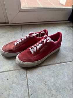 Red adidas sneakers sz11