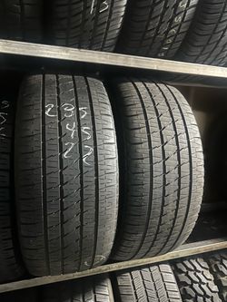 PAIR OF TIRE 285 45 22 BRIDGESTONE 85% LIFE