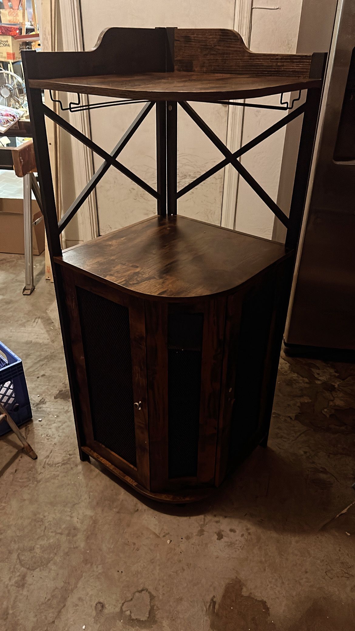 Corner Bar Wine Cabinet Wine Glass Holder 
