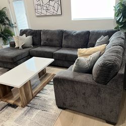 Like New Dark Grey sectional 