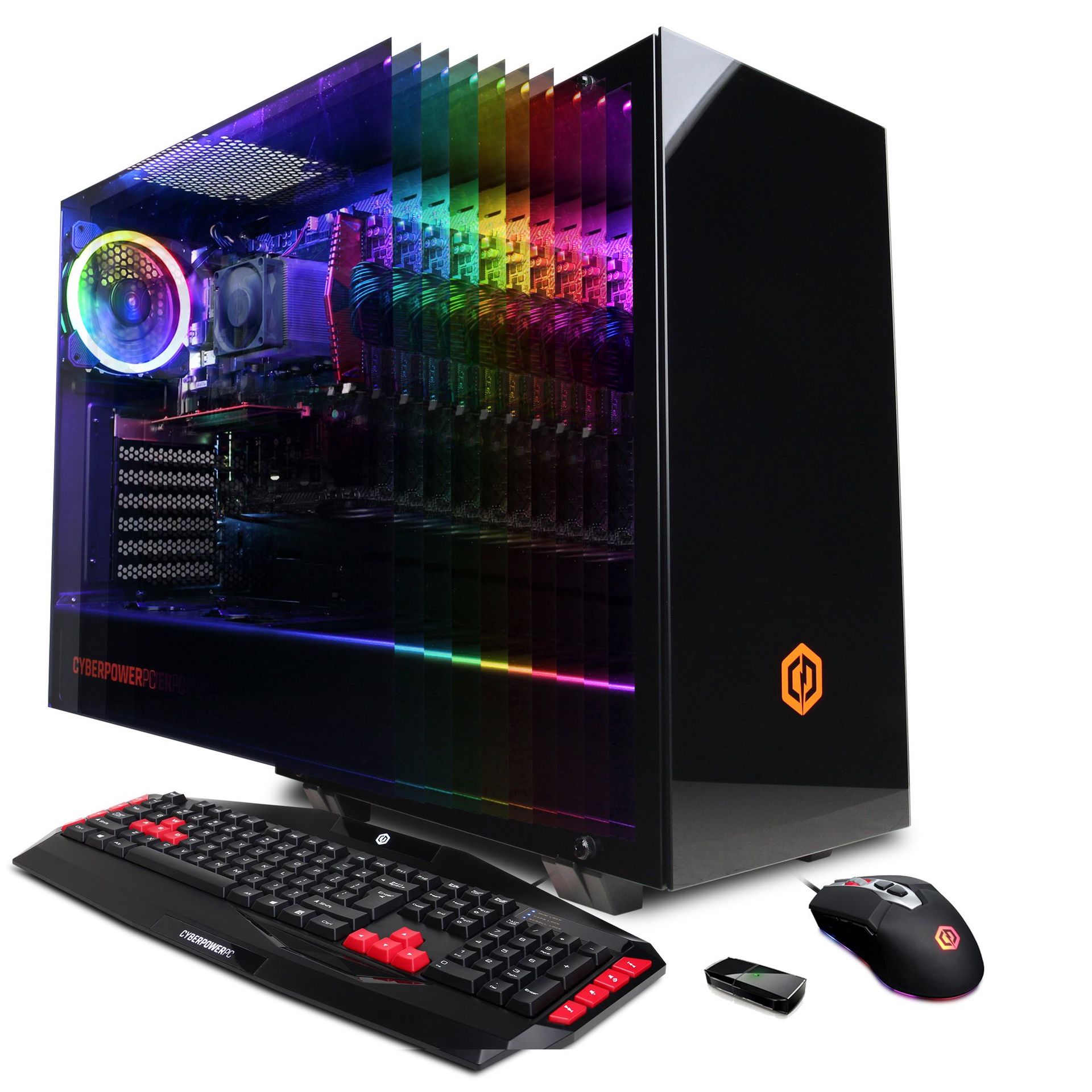 CYBERPOWERPC Gamer Master Gaming Computer, AMD Ryzen 3 2300X, NVIDIA GeForce GT 1030 Graphics, 1TB HDD + 120GB SSD, 8GB Memory, GMA600