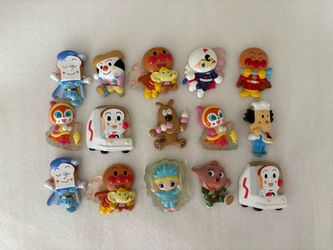 Very Rare Vintage 2005-2007 Japan Set of 15 Anpanman Magnets, Purchased in Japan