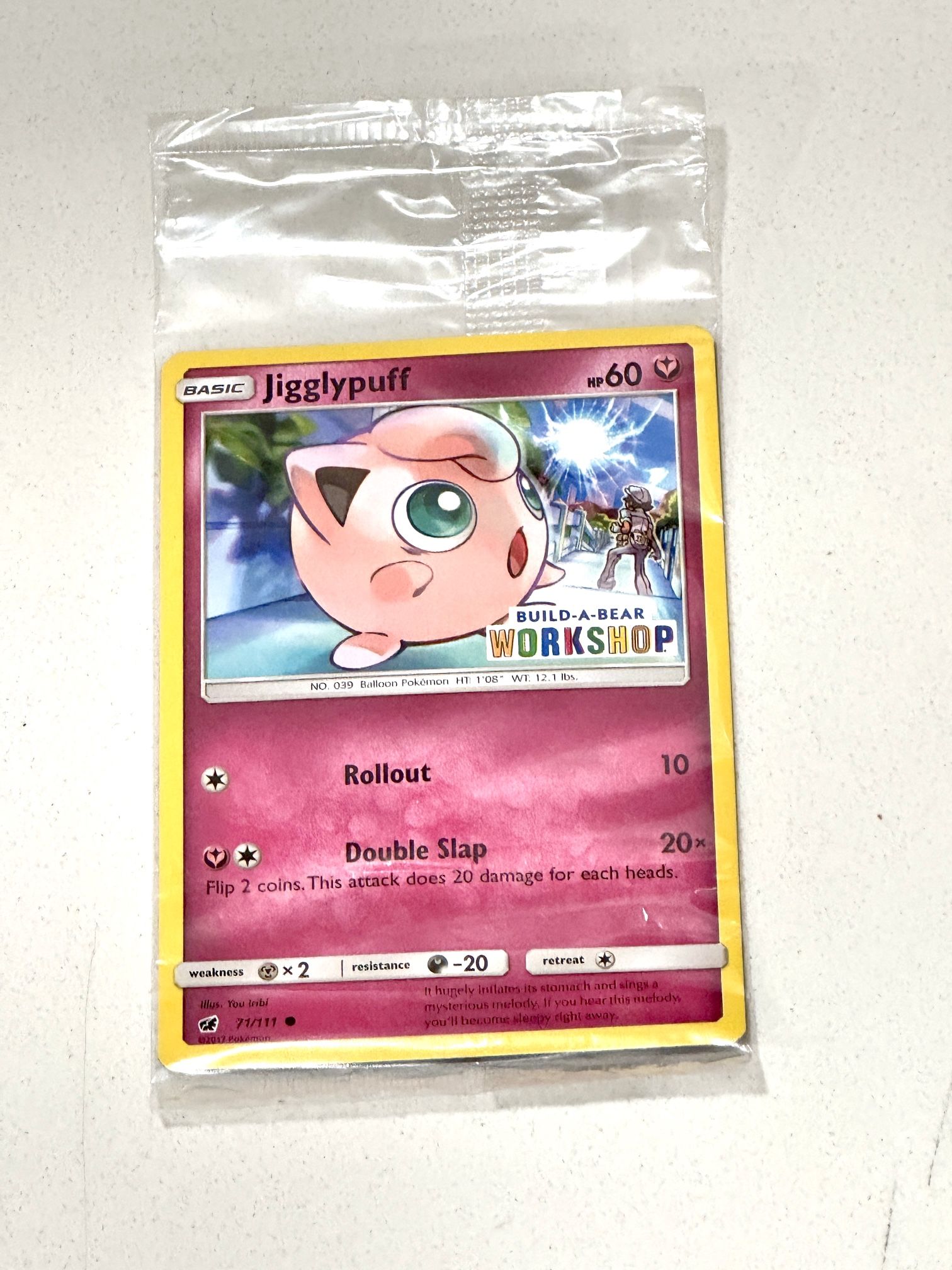 Pokémon card TCG Jigglypuff Build-a-bear Promo 71/111 Promo sealed