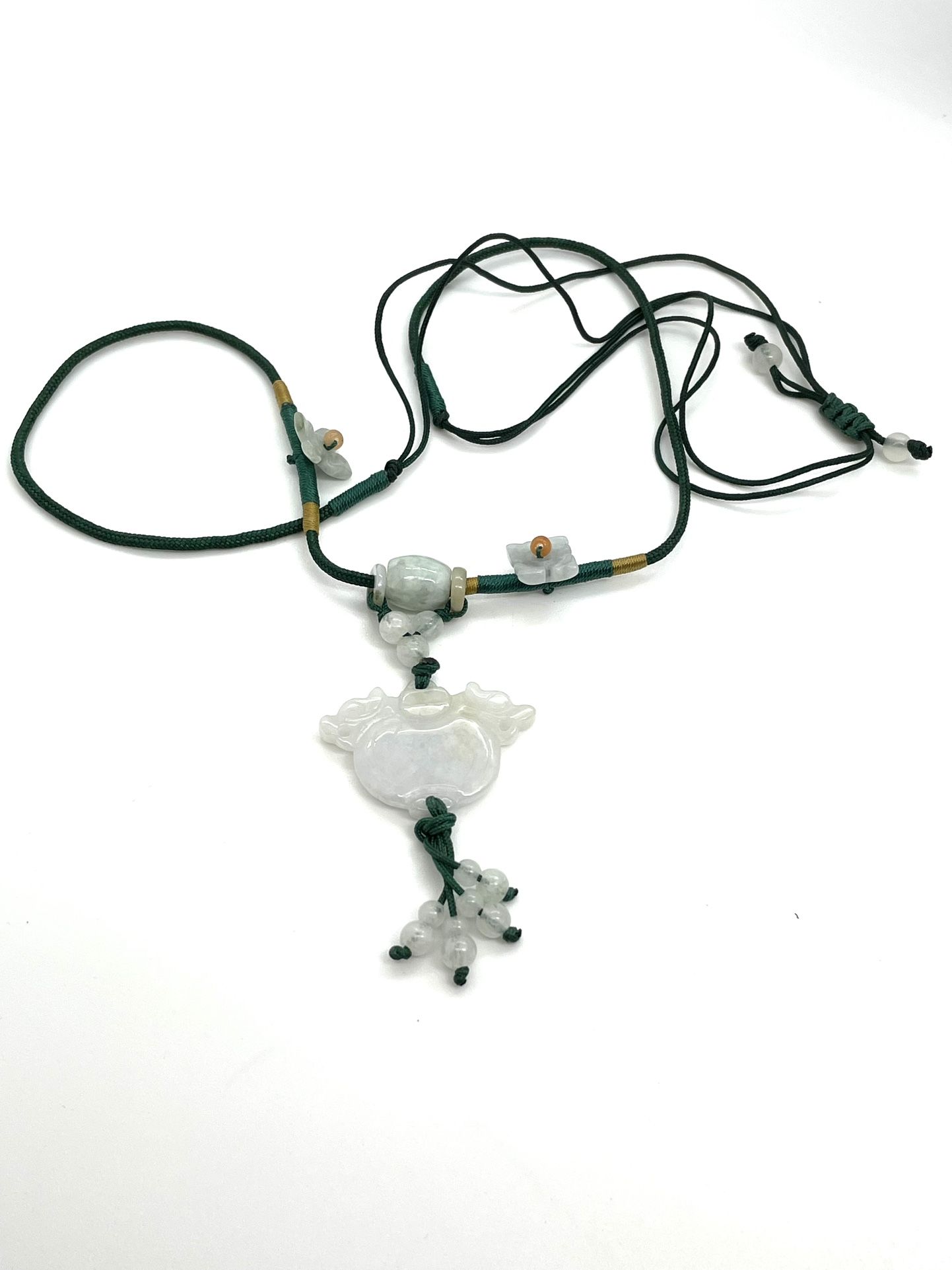 Asian Jade Lotus Necklace