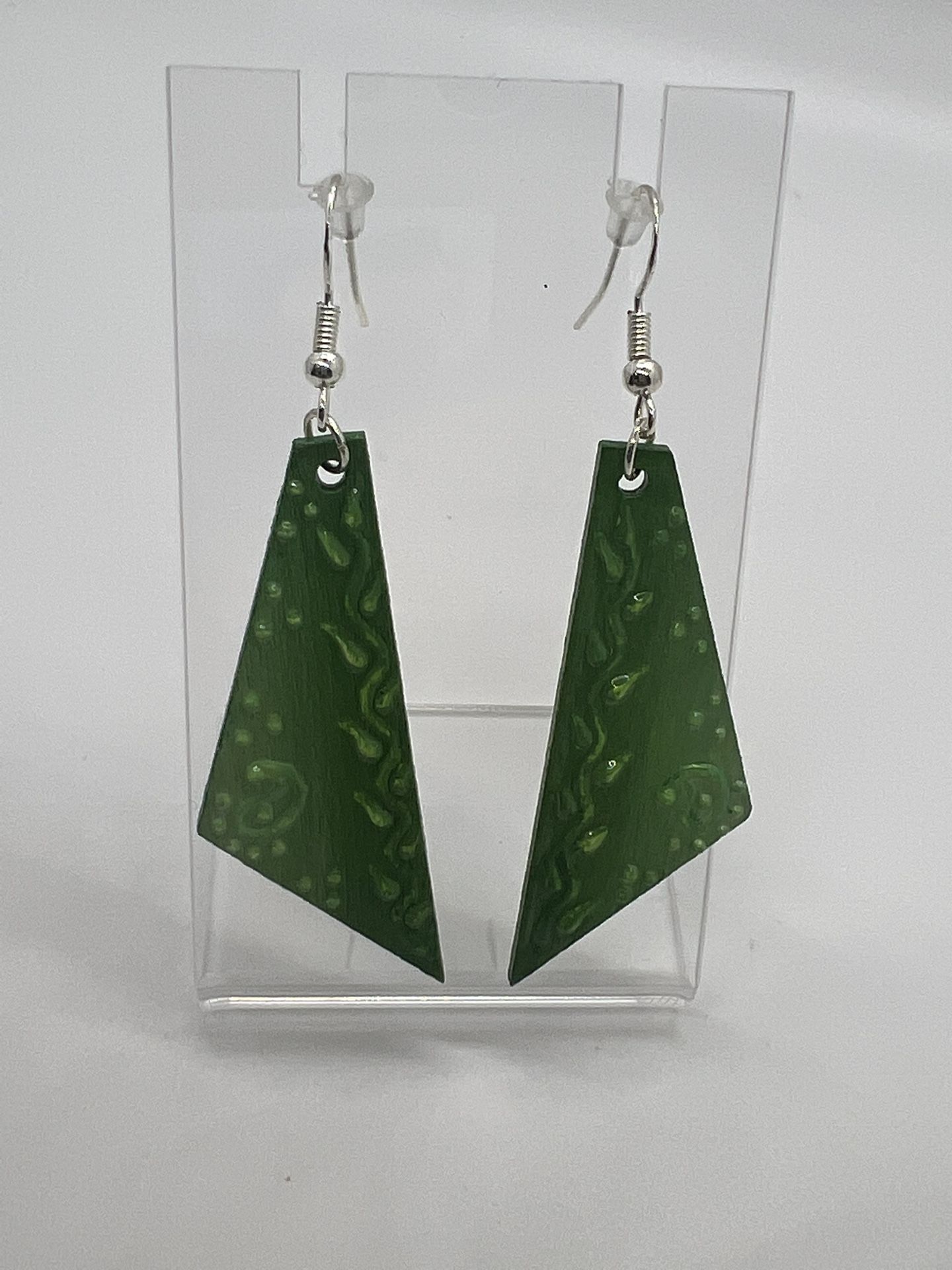 20% Off Listed Price - Embossed Handmade Art Earrings