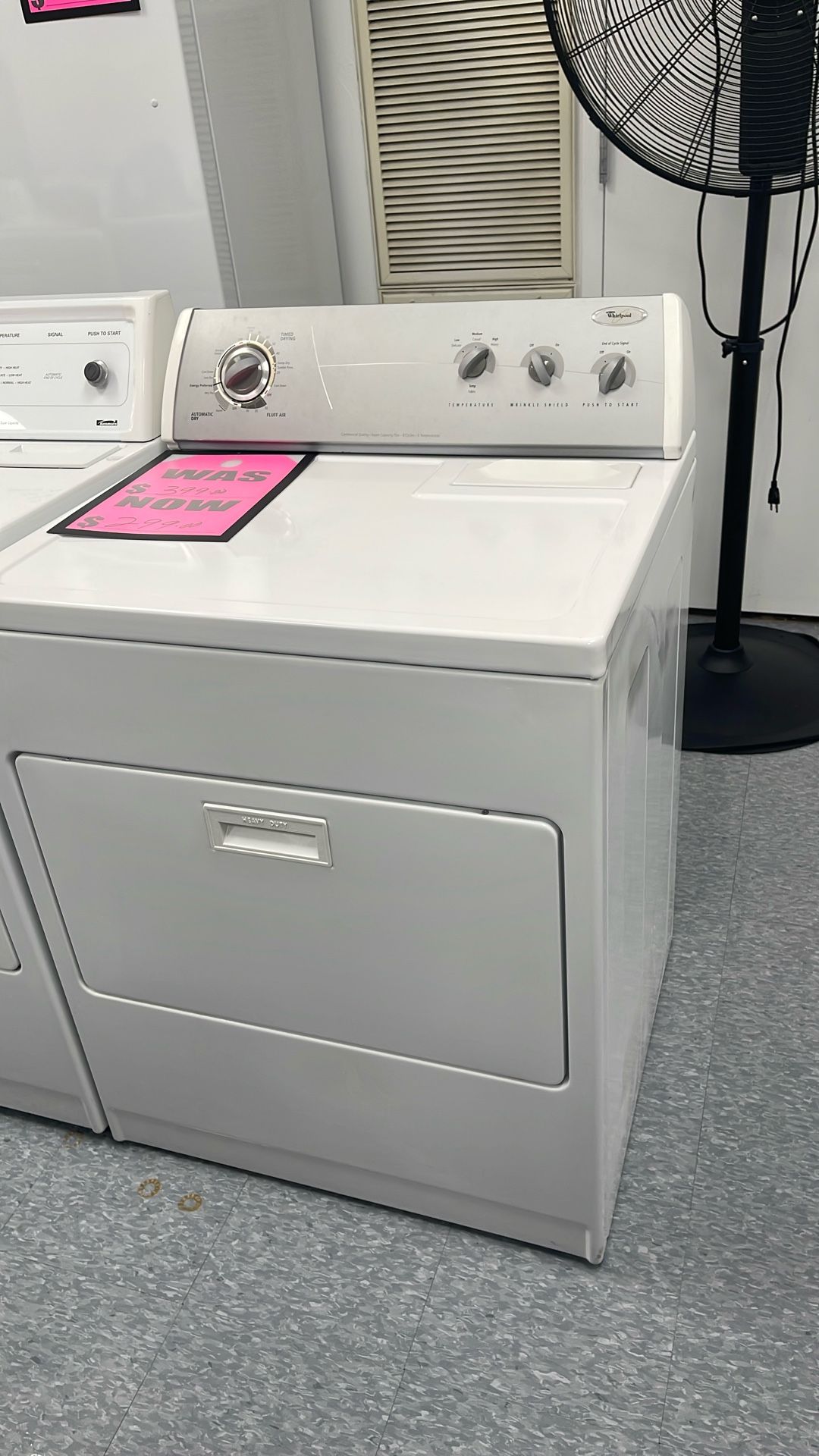 Used Whirlpool Dryer. 1 Year Warranty 